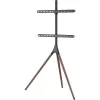 Grīdas TV stiprinājums TECHLY ICA-TR18SAM 45 collu–65 collu (114,3–165,1 cm) televizoriem, VESA 200x200–600x400, kravnesība 32 kg, riekstkoka krāsā