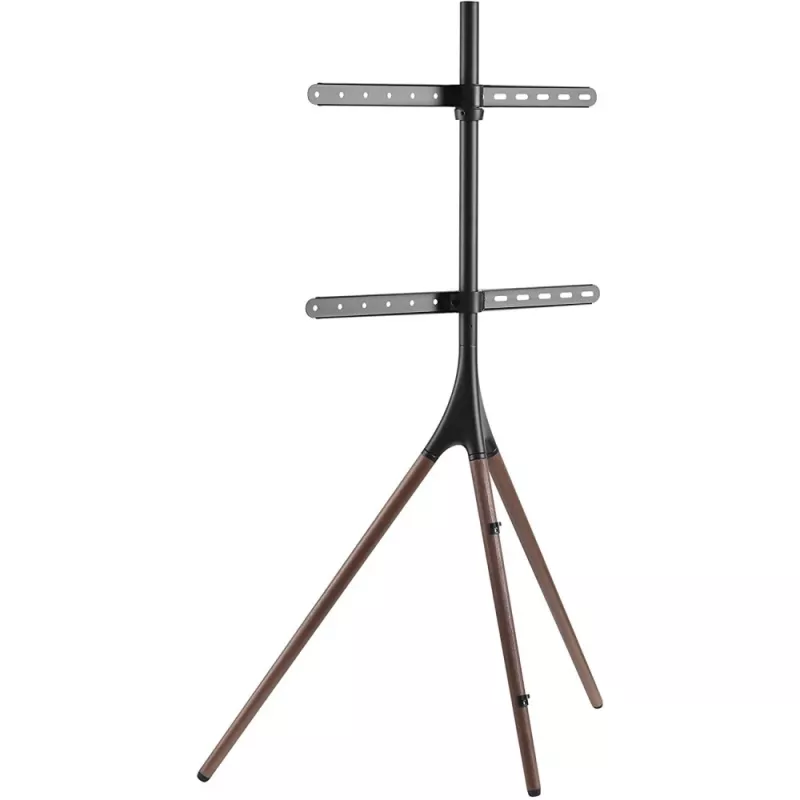 Grīdas TV stiprinājums TECHLY ICA-TR18SAM 45 collu–65 collu (114,3–165,1 cm) televizoriem, VESA 200x200–600x400, kravnesība 32 kg, riekstkoka krāsā