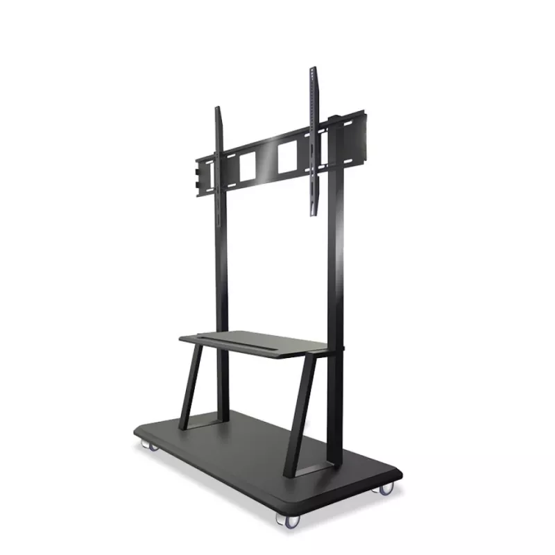 Pārnēsājams uz grīdas novietojams statīvs TECHLY Signage Display Mount ICA-TR31 ekrāniem no 55 collām līdz 120 collām, VESA 1200x600, maksimālā slodze 150 kg, melns