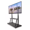 Pārnēsājams uz grīdas novietojams statīvs TECHLY Signage Display Mount ICA-TR31 ekrāniem no 55 collām līdz 120 collām, VESA 1200x600, maksimālā slodze 150 kg, melns