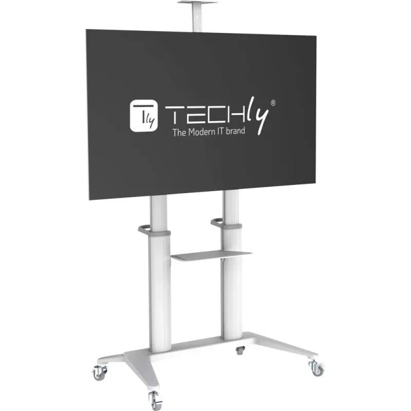 Techly ICA-TR49W multivides ratiņi/statīvs balts plakanam panelim
