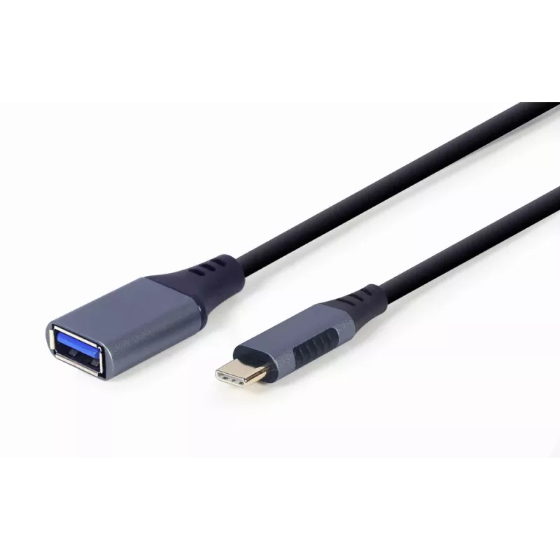 GEMBIRD USB 3.0 OTG Type-C uz USB Type-A kabelis (CM/AF), kosmosa pelēks