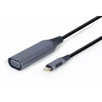 GEMBIRD USB Type-C uz VGA displeja adapteris, 15 cm, Space Grey