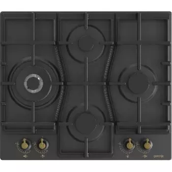 Gorenje GW6D42CLB plīts virsma Melna Iebūvējama 60 cm Gāzes 4 zonas