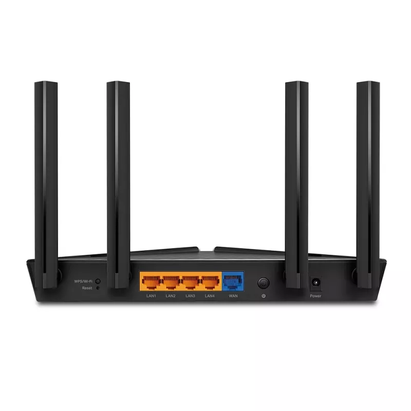 TP-Link AX1800 Divjoslu Wi-Fi 6 maršrutētājs, Wi-Fi 6 (802.11ax), Divjoslu (2.4 GHz / 5 GHz), Ethernet LAN, Melns, Galda maršrutētājs