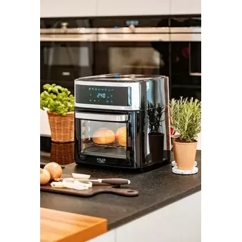 Karstā gaisa fritieris krāsns Adler AD 6309 13 L 2500 W Melns/Sudraba, skārienjutīga vadība, rotisserie