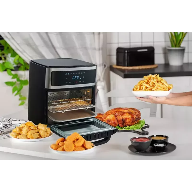 Karstā gaisa fritieris krāsns Adler AD 6309 13 L 2500 W Melns/Sudraba, skārienjutīga vadība, rotisserie