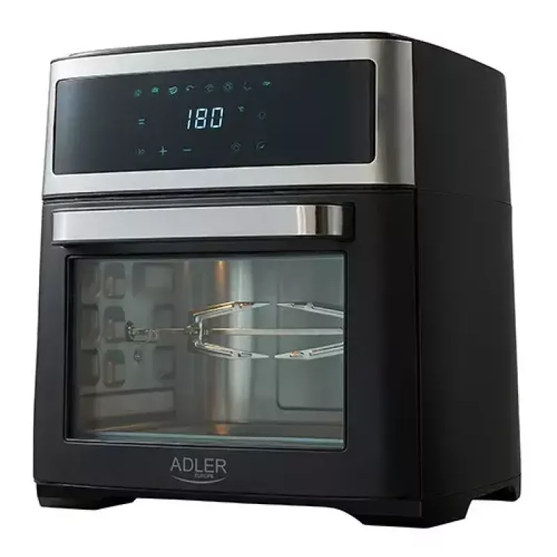 Karstā gaisa fritieris krāsns Adler AD 6309 13 L 2500 W Melns/Sudraba, skārienjutīga vadība, rotisserie