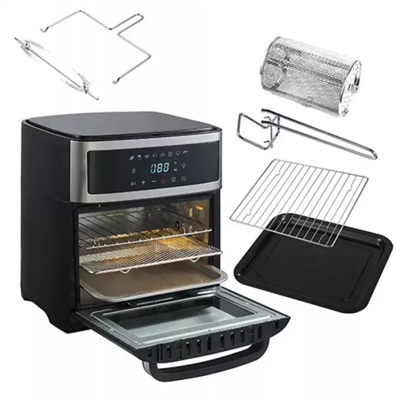 Karstā gaisa fritieris krāsns Adler AD 6309 13 L 2500 W Melns/Sudraba, skārienjutīga vadība, rotisserie