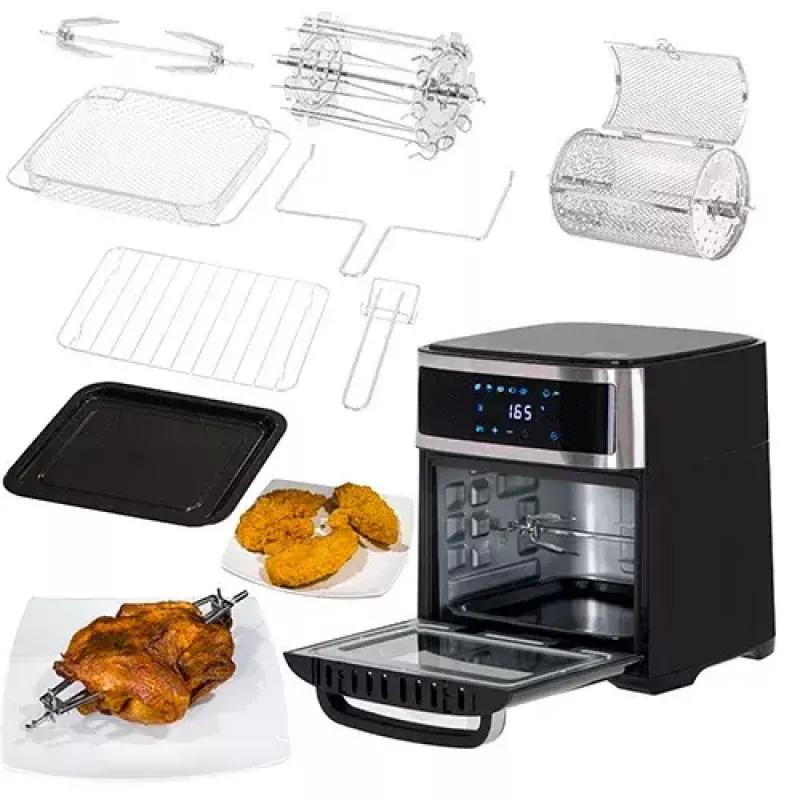 Karstā gaisa fritieris krāsns Adler AD 6309 13 L 2500 W Melns/Sudraba, skārienjutīga vadība, rotisserie