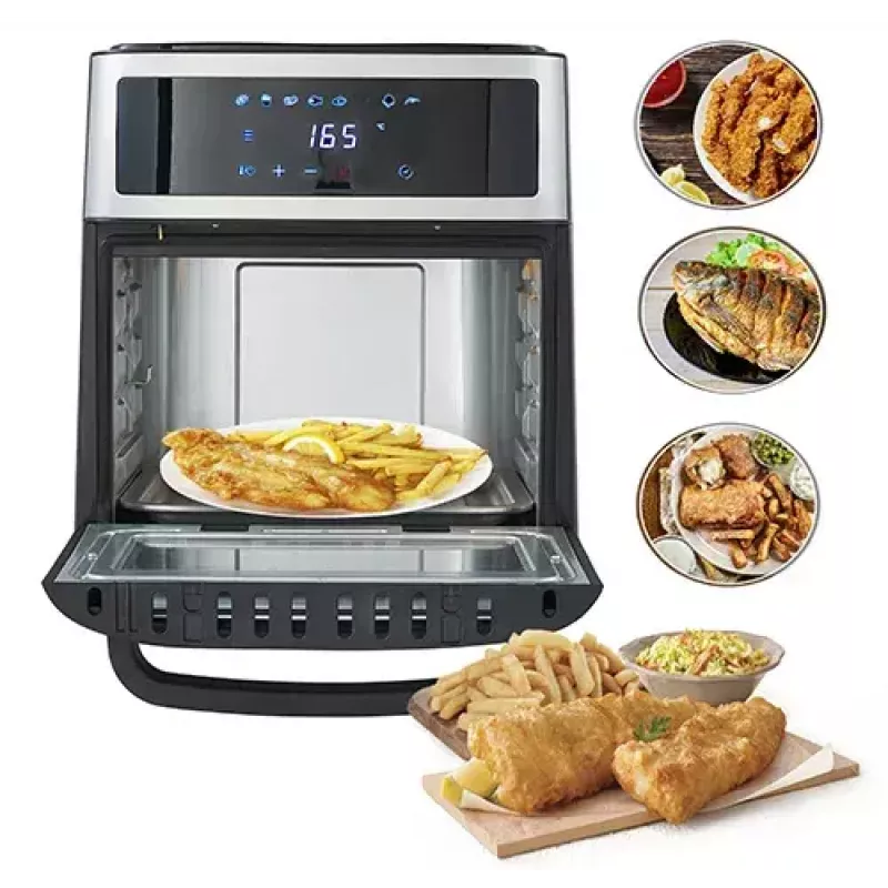 Karstā gaisa fritieris krāsns Adler AD 6309 13 L 2500 W Melns/Sudraba, skārienjutīga vadība, rotisserie