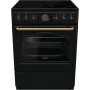 Gorenje GECS6B71CLB Brīvi stāvoša plīts Elektriskā keramikas plīts virsma Melna