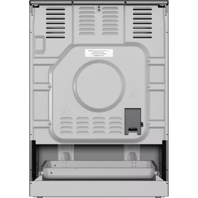 Gorenje GECS6B71CLB Brīvi stāvoša plīts Elektriskā keramikas plīts virsma Melna