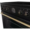 Gorenje GECS6B71CLB Brīvi stāvoša plīts Elektriskā keramikas plīts virsma Melna