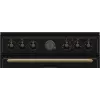 Gorenje GECS6B71CLB Brīvi stāvoša plīts Elektriskā keramikas plīts virsma Melna