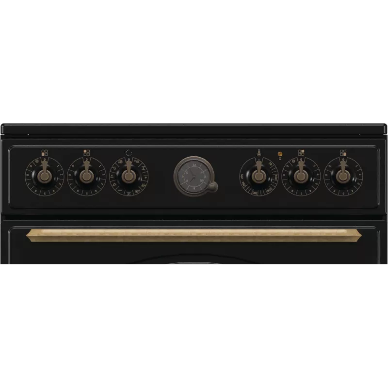 Gorenje GECS6B71CLB Brīvi stāvoša plīts Elektriskā keramikas plīts virsma Melna