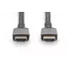 DIGITUS 8K PREMIUM HDMI 2.1 kabelis 3m alumīnija korpuss, apzeltīts, atbalsta 8K/60Hz