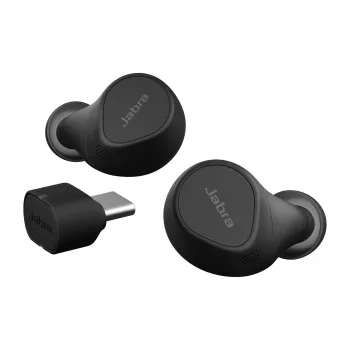 Jabra Evolve2 Buds - USB-C MS bezvadu uzlādes paliktnis, īsts bezvadu stereo (TWS), zvani/mūzika, 5,4 g, austiņas, melns