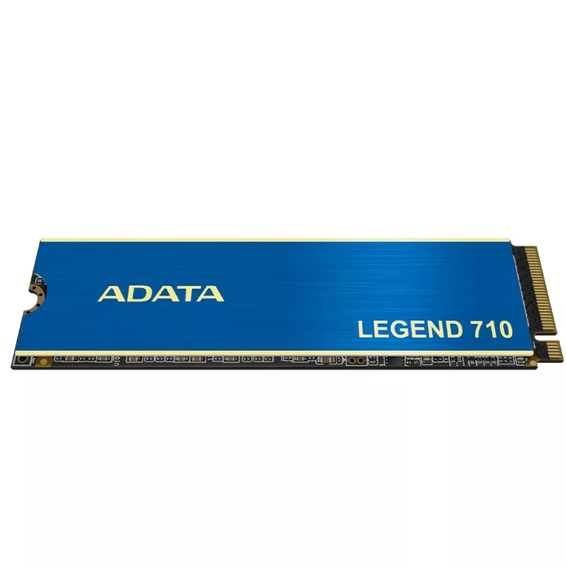 SSD M.2 ADATA LEGEND 710 256 GB — PCIe 3.0 NVMe, lasīšanas ātrums 2100 MB/s, rakstīšanas ātrums 1000 MB/s