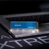 SSD M.2 ADATA LEGEND 710 256 GB — PCIe 3.0 NVMe, lasīšanas ātrums 2100 MB/s, rakstīšanas ātrums 1000 MB/s