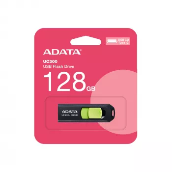 ADATA ACHO-UC300-128G-RNB USB zibatmiņa 128 GB USB Type-C 3.2 Gen 1 (3.1 Gen 1) Melns