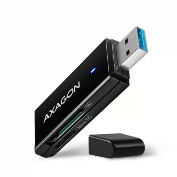 Card Reader Axagon CRE-S2N USB 3.2 Gen 1 Type-A Melns