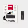Card Reader Axagon CRE-S2N USB 3.2 Gen 1 Type-A Melns