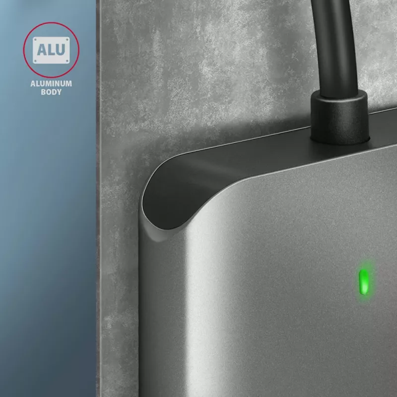 Axagon CRE-S3 ārējais USB-A 3.2 Gen 1 3 slotu & LUN SD/microSD/CF karšu lasītājs USB 3.2 Gen 1 (3.1 Gen 1) Type-A pelēks