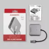 Axagon CRE-S3 ārējais USB-A 3.2 Gen 1 3 slotu & LUN SD/microSD/CF karšu lasītājs USB 3.2 Gen 1 (3.1 Gen 1) Type-A pelēks