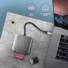 Axagon CRE-S3C Alumīnija ātrgaitas USB-C 3.2 Gen 1 atmiņas karšu lasītājs. 3 sloti, UHS-II