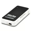 Axagon CRE-X1 ārējais 5 slotu atmiņas karšu lasītājs, CF, CF Type II, MMC, MMC Mobile, MMCmicro, MS Duo, MS PRO, Memory Stick (MS), MicroDrive, MicroSD...,