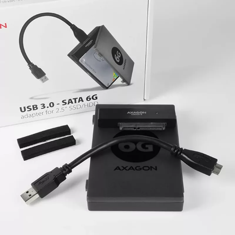 Axagon ADSA-1S6 USB 3.0 - 2,5 collu HDD SATA