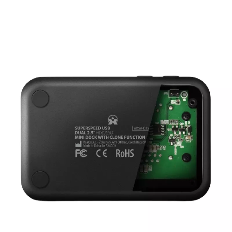 Axagon ADSA-D25 SuperSpeed USB DUAL 2.5 collu SSD/HDD MINI dokstacija