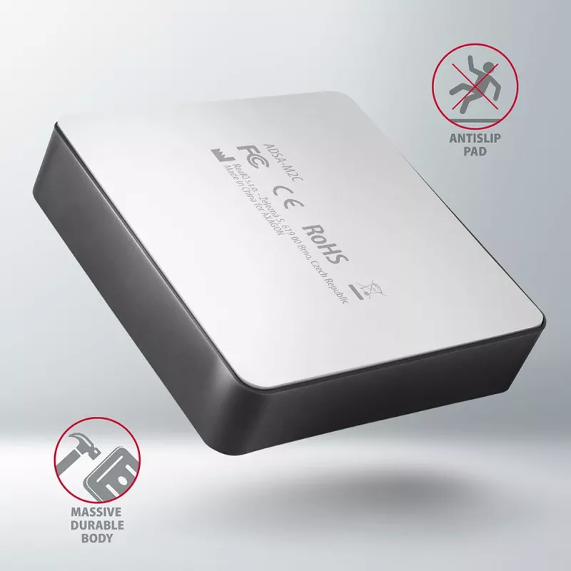 Axagon ADSA-M2C SuperSpeed USB-C 10Gbps divu M.2 NVMe dokstacija