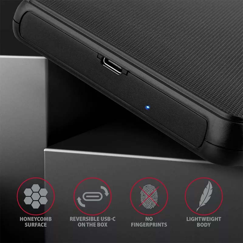 Axagon EE25-SLC Bezinstrumentu USB-C 3.2 Gen 1 - SATA 6G ārējā kaste 2,5 collu SSD/HDD