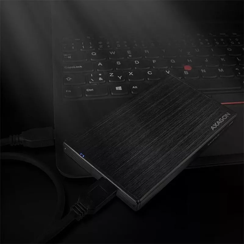 Axagon EE25-XA6 kompakta alumīnija USB 3.2 Gen 1 - SATA 6G ārējā kaste 2,5 collu SSD/HDD