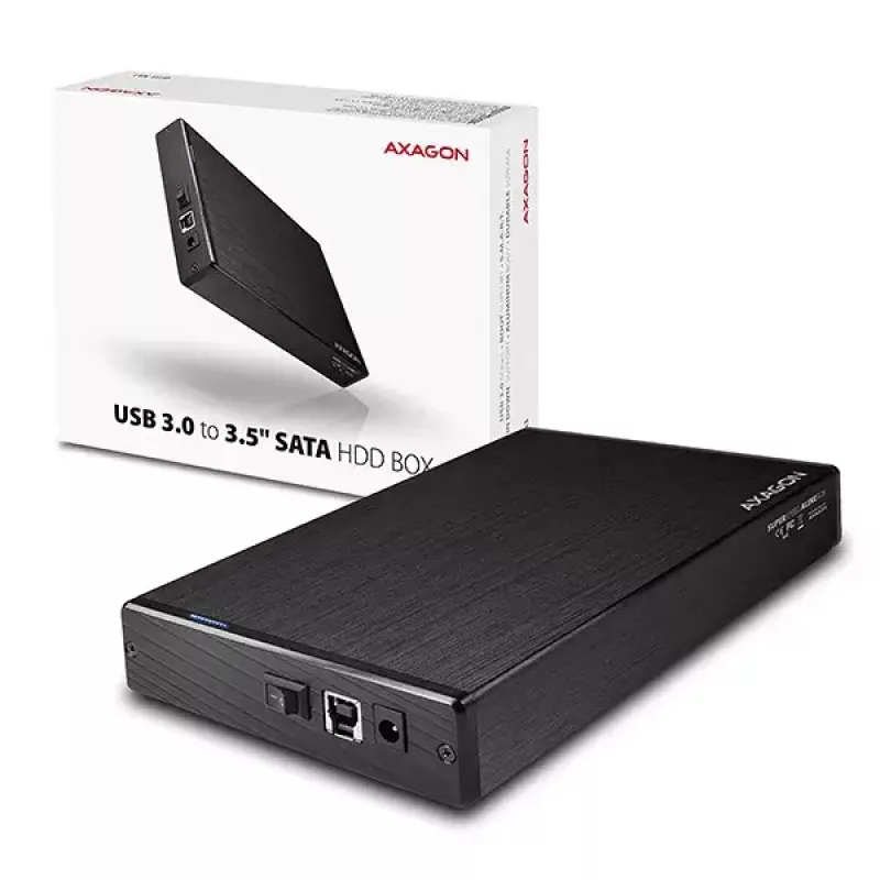 Axagon EE35-XA3 kompakta alumīnija USB 3.2 Gen 1 ārējā kaste SATA 3,5 collu HDD