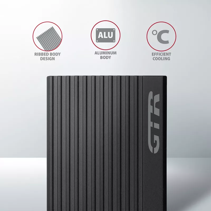 Axagon EEM2-GTR ārējā USB-C 3.2 Gen 2 metāla kaste M.2 NVMe SSD diskiem