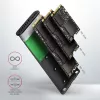 SSD korpuss Axagon EEM2-SBC USB-C 3.2 Gen 2 Melns M.2