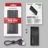 SSD korpuss Axagon EEM2-SBC USB-C 3.2 Gen 2 Melns M.2
