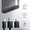 Axagon EEM2-SG2 SuperSpeed+ USB-C - M.2 NVMe & SATA SSD RAW kaste