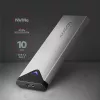 Axagon EEM2-UG2 ārējā USB-C 10Gbps metāla kaste M.2 NVMe SSD diskiem. Sudraba