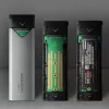 Axagon EEM2-UG2 ārējā USB-C 10Gbps metāla kaste M.2 NVMe SSD diskiem. Sudraba