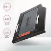 Axagon RSS-CD09 2.5 inch SSD/HDD rāmis DVD slotam 9.5 mm LED ALU interfeisa kartes/adapteris Iekšējais SATA