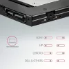 Axagon RSS-CD09 2.5 inch SSD/HDD rāmis DVD slotam 9.5 mm LED ALU interfeisa kartes/adapteris Iekšējais SATA