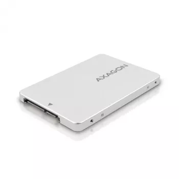 Axagon RSS-M2SD SATA - M.2 SATA SSD, iekšējā 2,5 collu ALU kaste, sudraba
