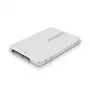 Axagon RSS-M2SD SATA - M.2 SATA SSD, iekšējā 2,5 collu ALU kaste, sudraba