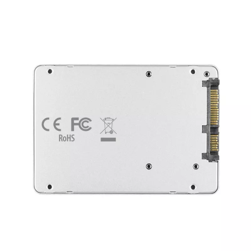 Axagon RSS-M2SD SATA - M.2 SATA SSD, iekšējā 2,5 collu ALU kaste, sudraba