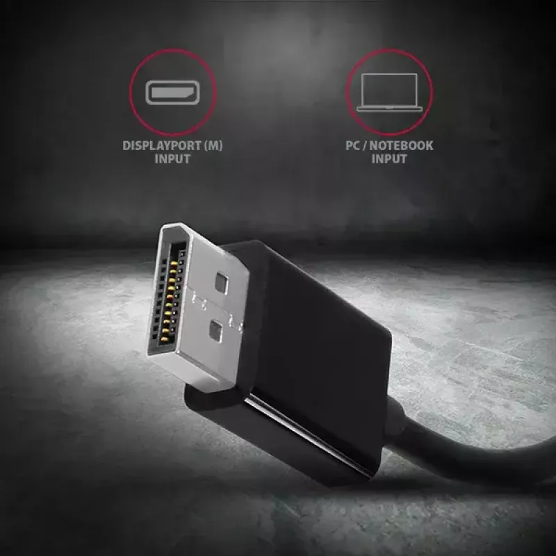 Video kabeļa adapteris Axagon RVD-VGN DisplayPort uz VGA 0,16 m