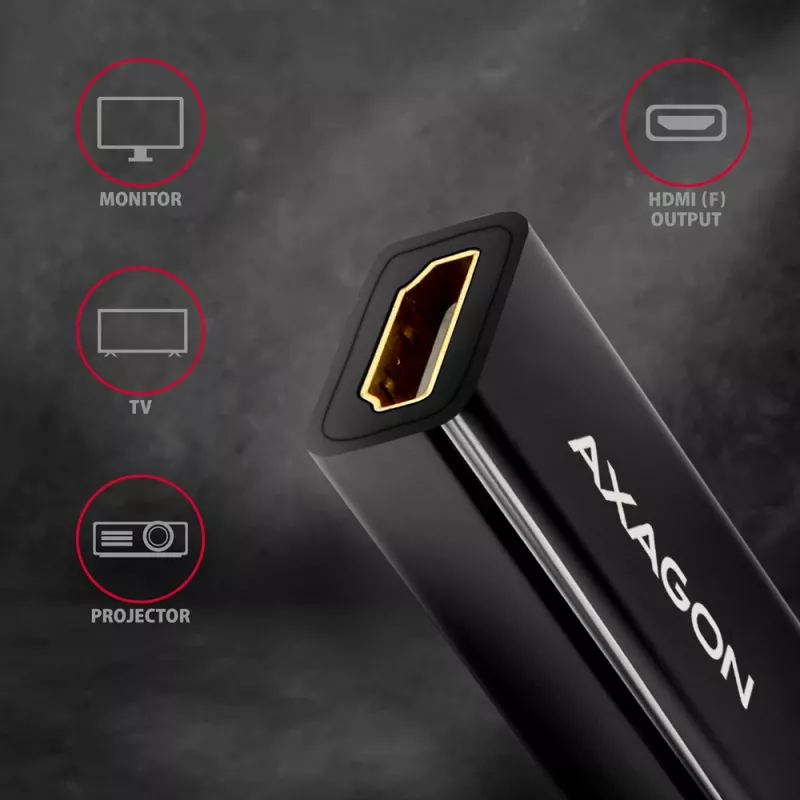 Axagon RVD-HI14N DisplayPort -> HDMI 1.4 adapteris 4K/30Hz